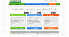 Desktop Screenshot of helpteaching.com